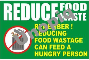 No Eating or Drinking Allowed workplace sticker signage for smooth surfaces