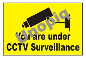 You are under CCTV surveillance sticker signage for monitored area notice